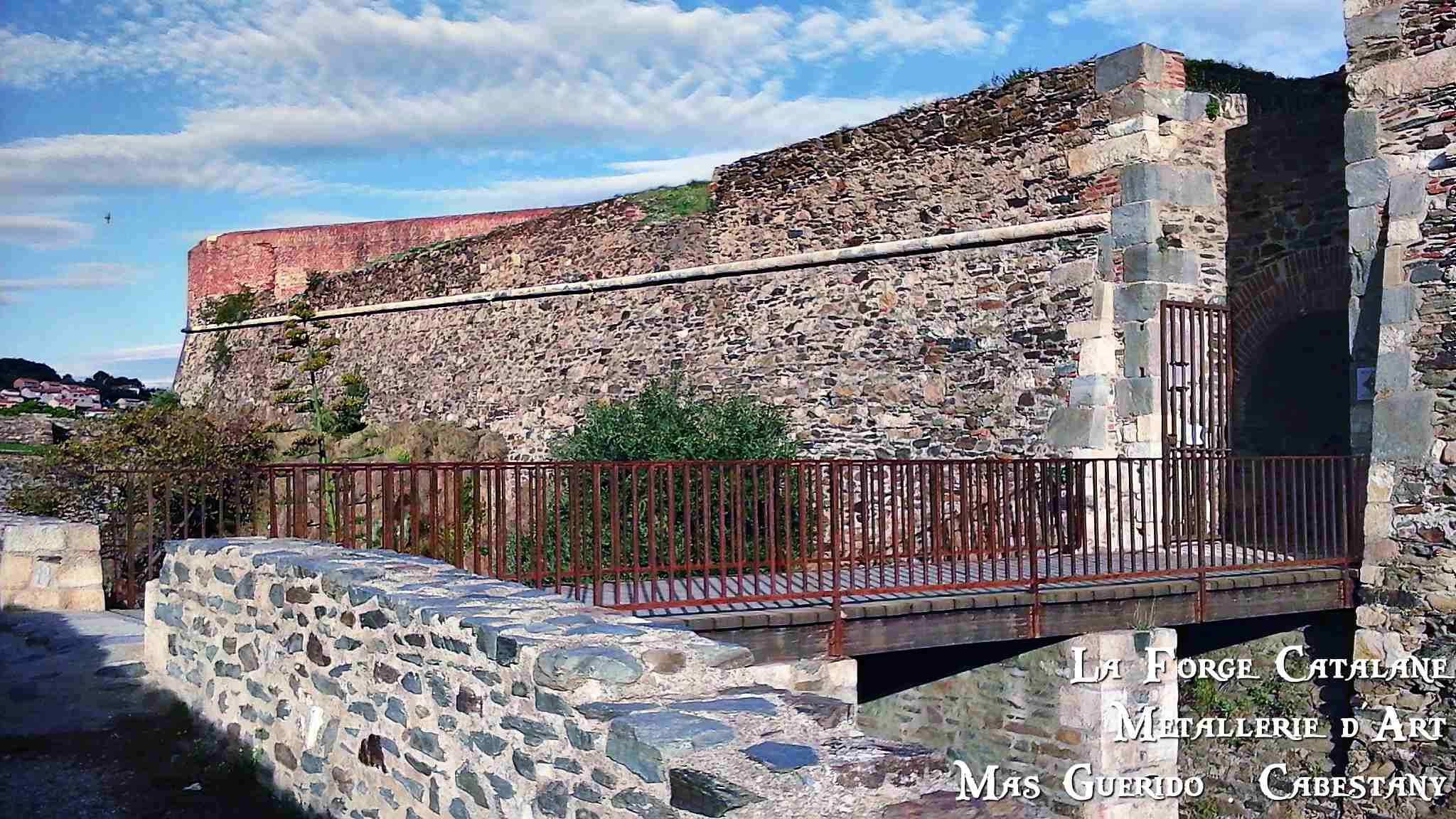 passerelle renovation chateau royal collioure CRC fer Forge Catalane Cabestany (2).jpg